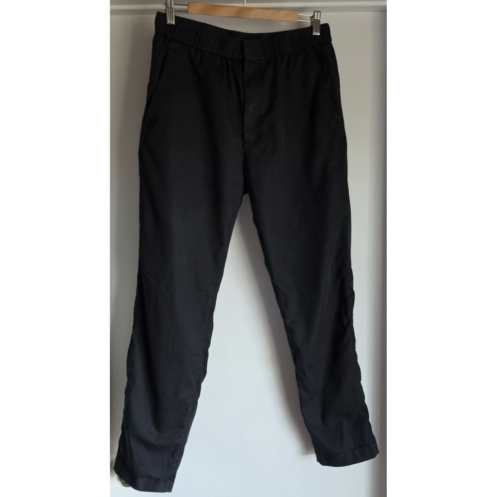 COS Pants Men Size L Black Solid Casual Straight Trousers Minimalist Slim